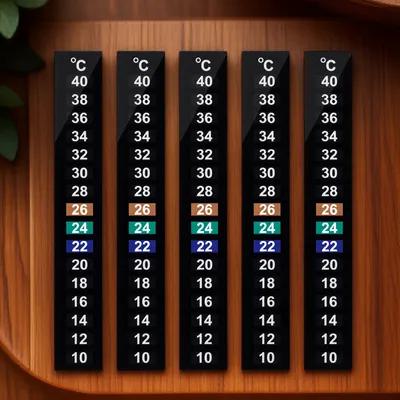 Temperature Strip Thermometer - 10 Peças Termômetro Adesivo de Cristal