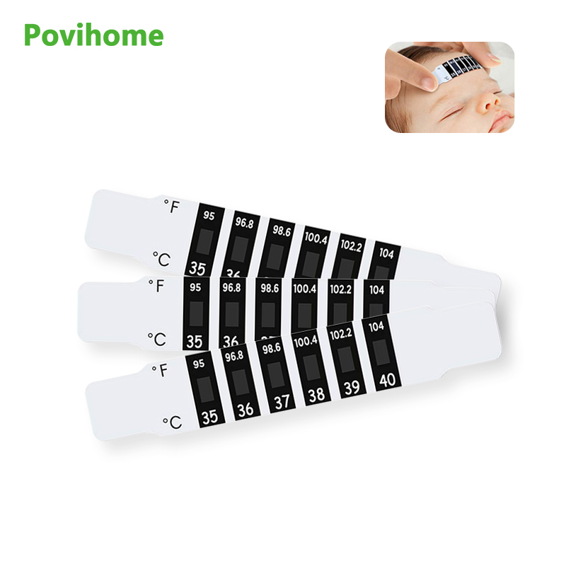 Temperature Strip Thermometer - Termômetro infantil c2091, 5 unidades, medidor
