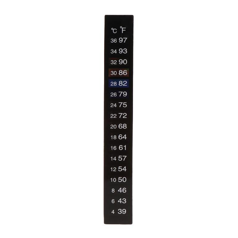 Temperature Strip Thermometer - 10 pacote aquário termômetro adesivo peixe