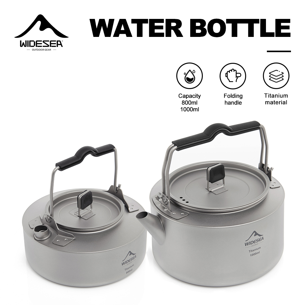 Coffee Equipment And Supplies - Widesea acampamento chaleira de titânio ao