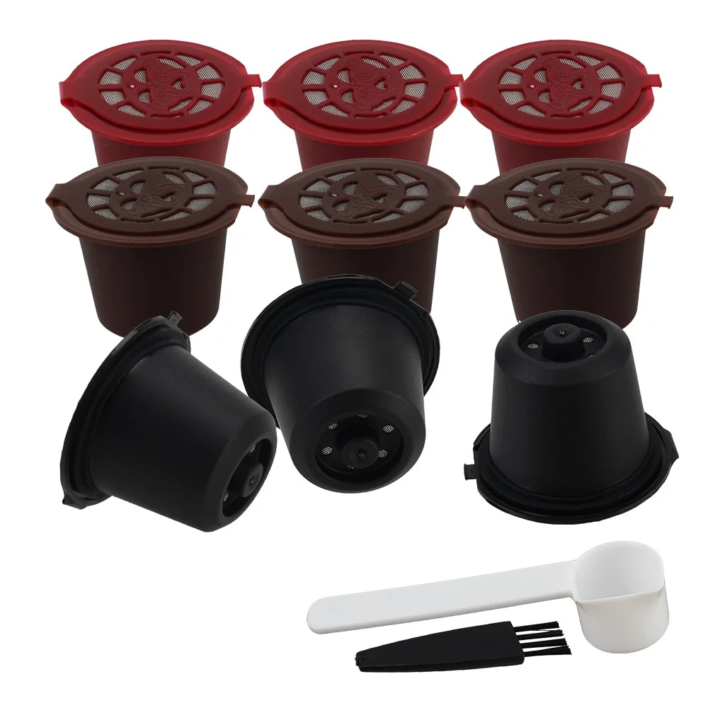 Coffee Equipment Set - Cápsulas de café reutilizáveis, 4 peças,