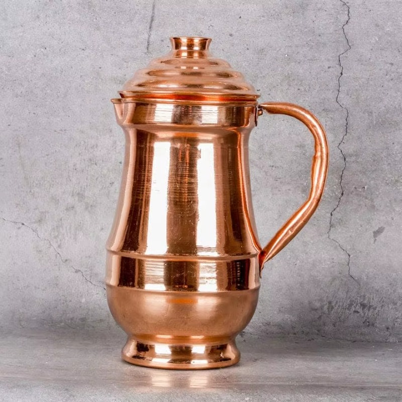 Vintage Coffee Equipment - Jarro de cobre polido marrom vintage