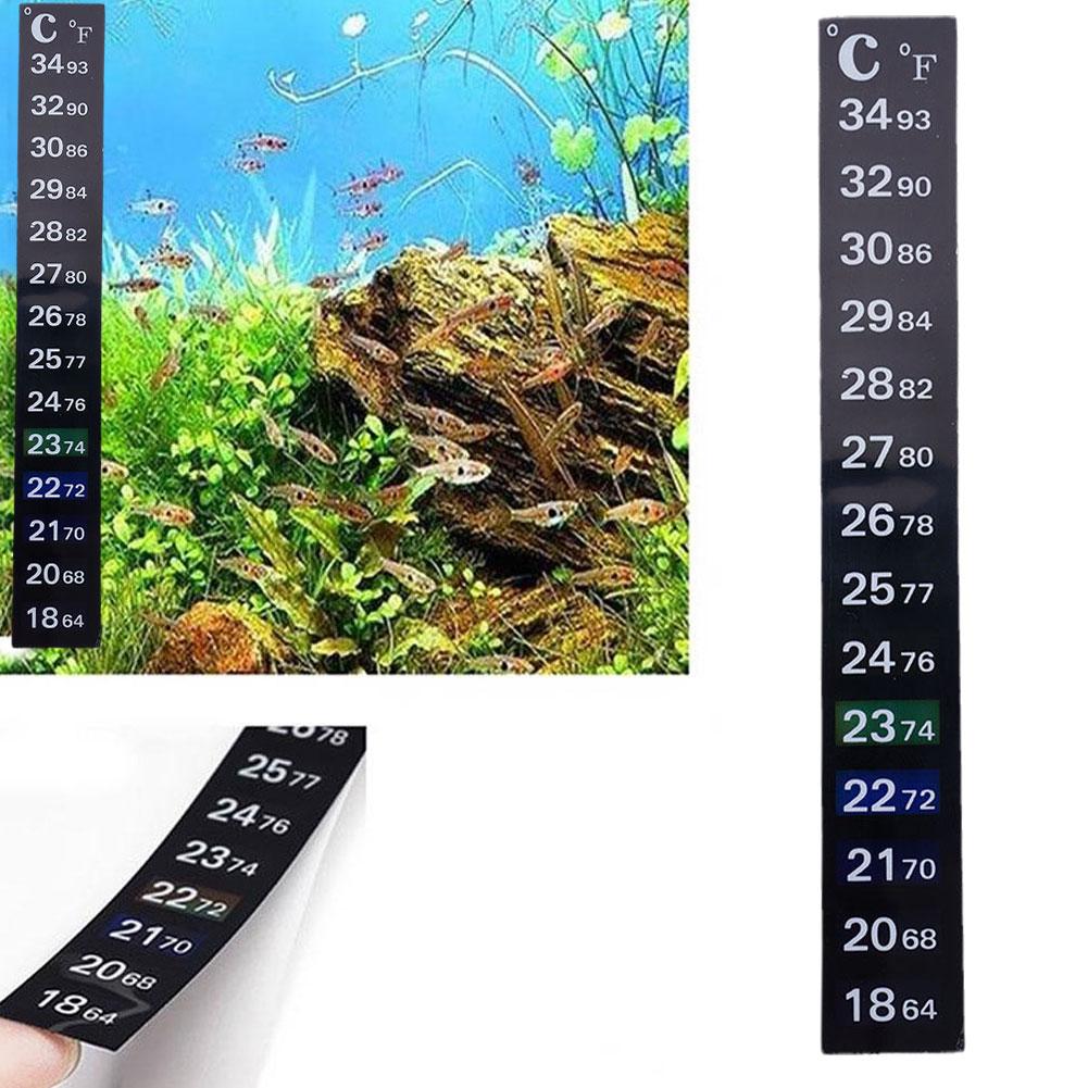 Temperature Strip Thermometer - Aquário digital casa adesivo termômetro tira