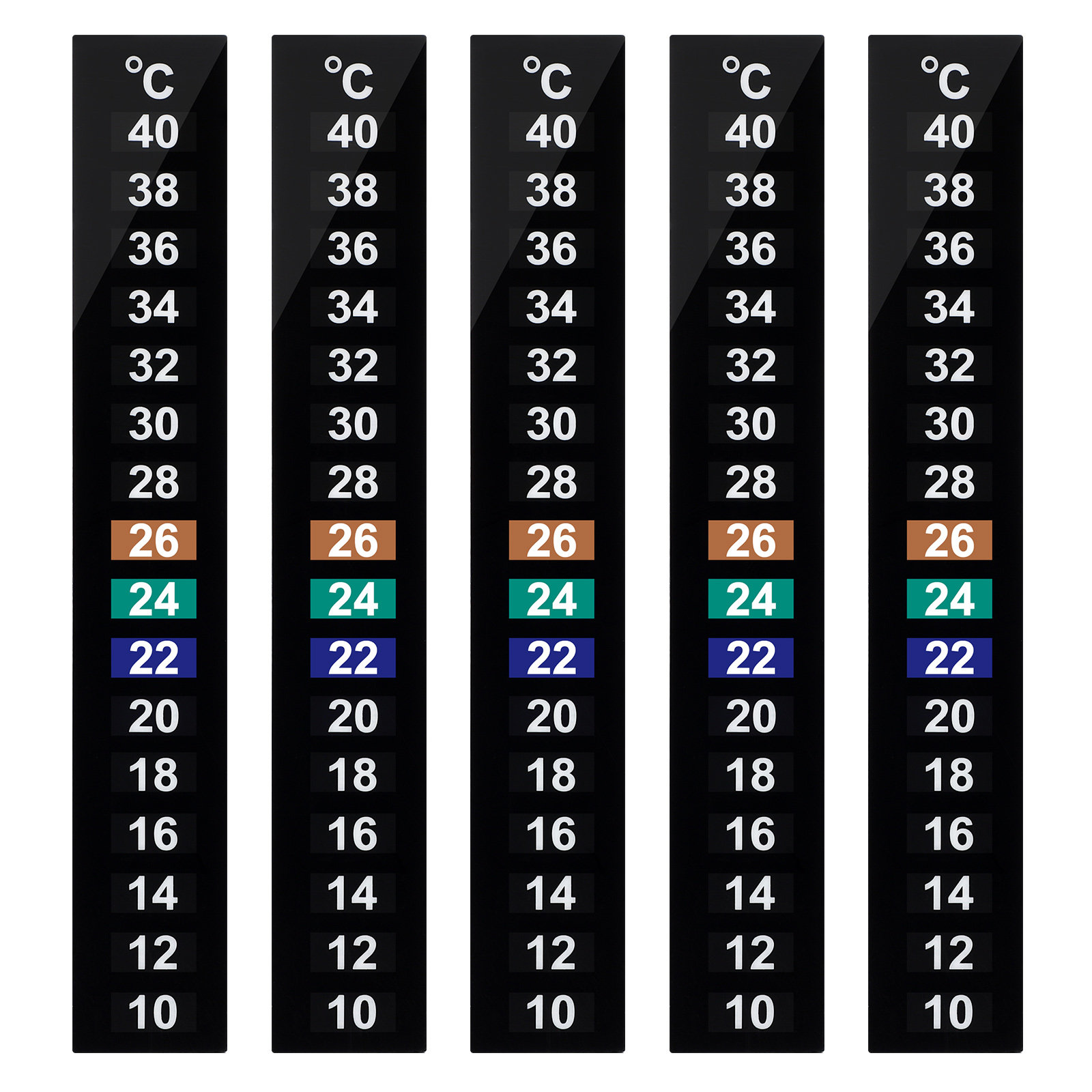 10 Peças Termômetro Adesivo de - Temperature Strip Thermometer avaliação e preço