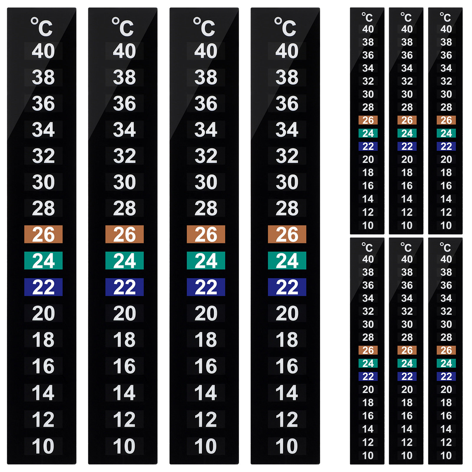 10 Peças Termômetro Adesivo de - Temperature Strip Thermometer avaliação e preço
