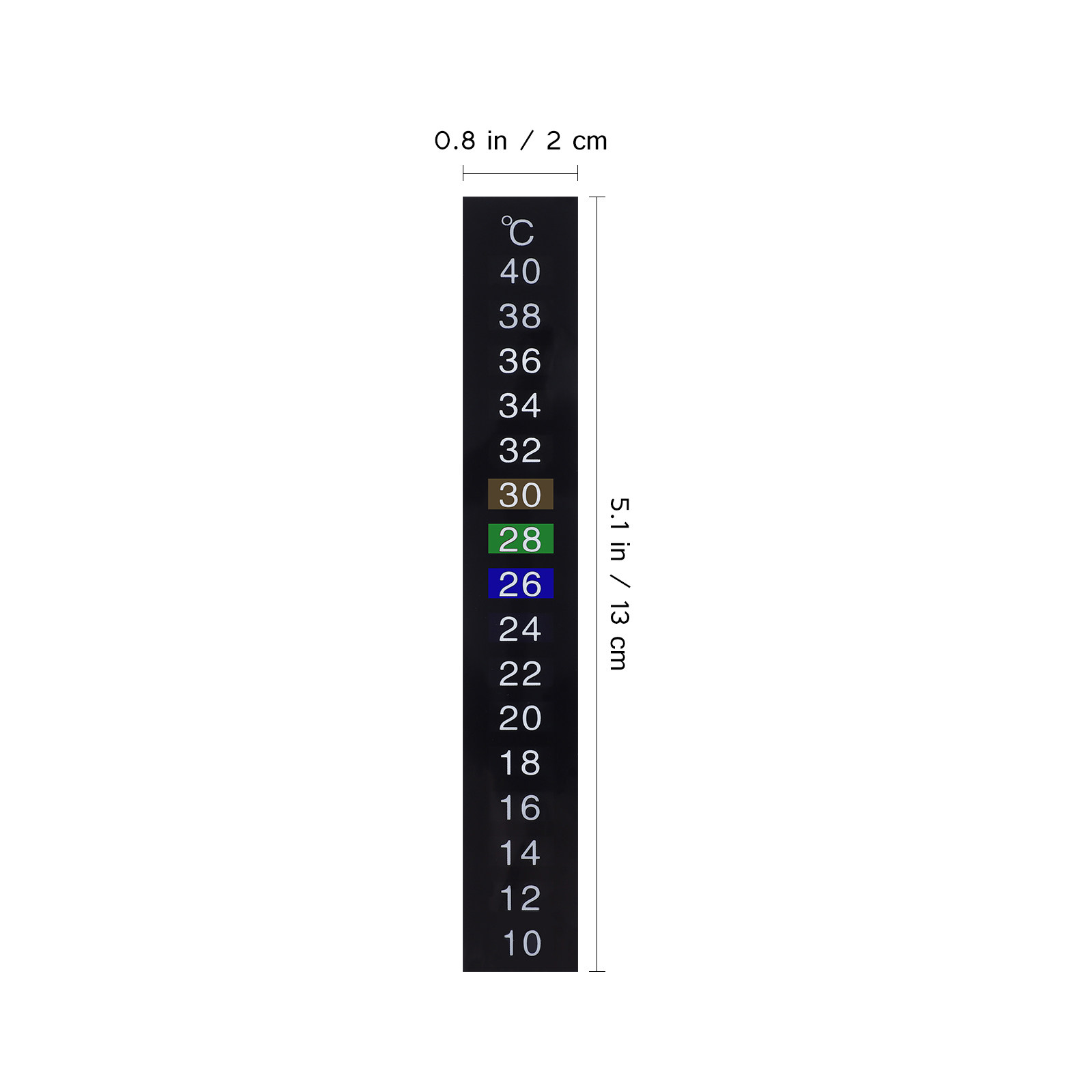 10 unidades de termômetro ades - Temperature Strip Thermometer avaliação e preço