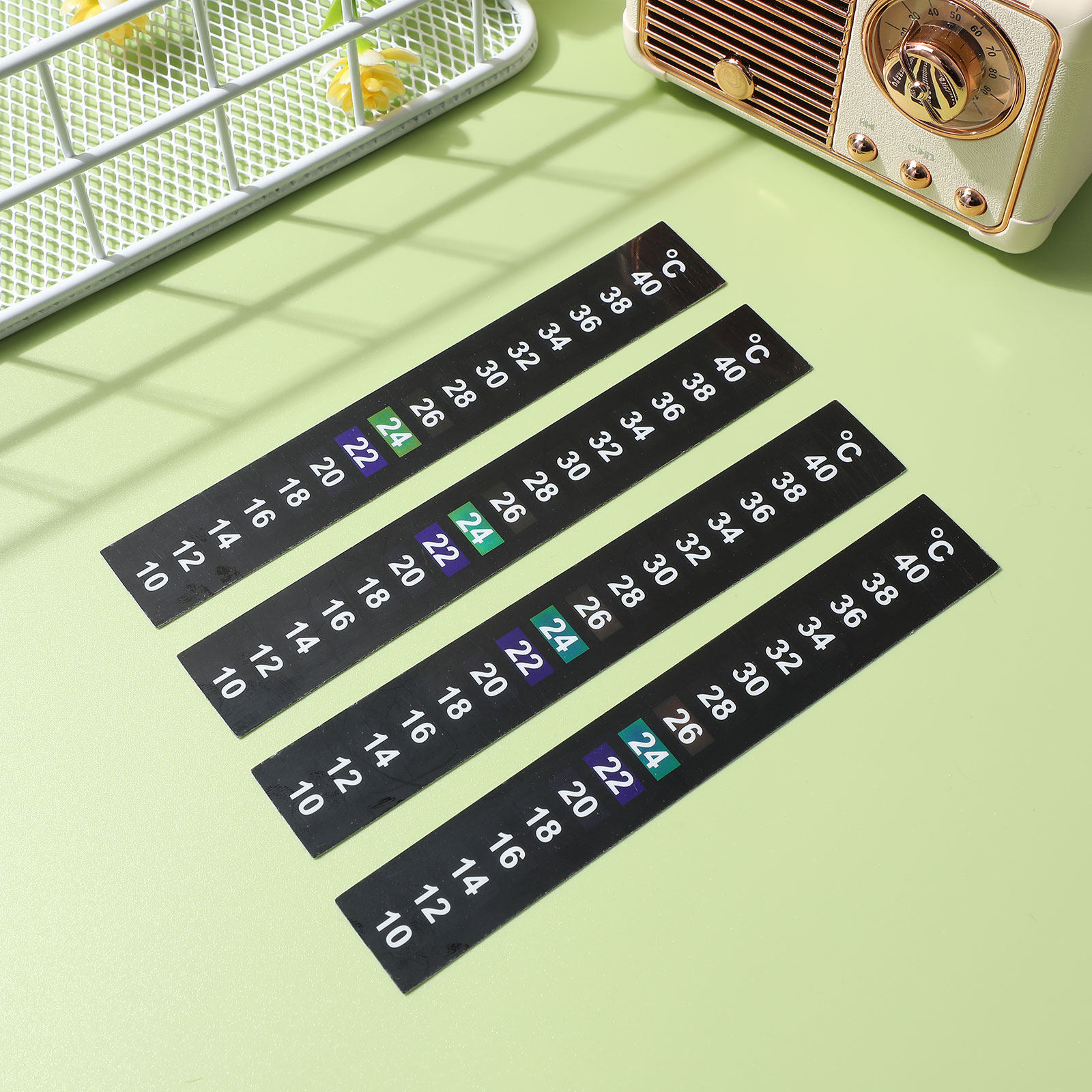 10 unidades de termômetro ades - Temperature Strip Thermometer avaliação e preço