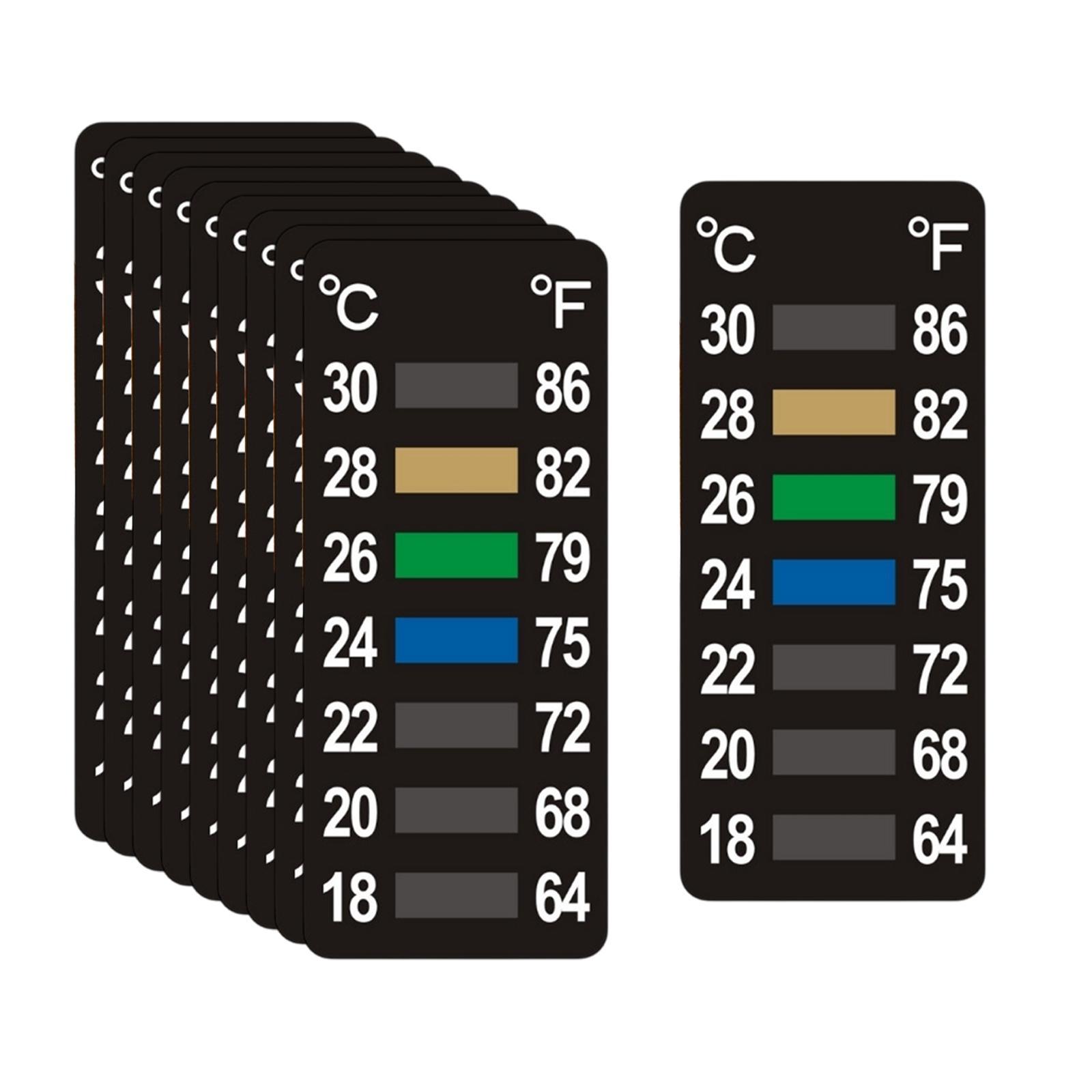10 Peças de Tiras de Medição d - Temperature Strip Thermometer avaliação e preço