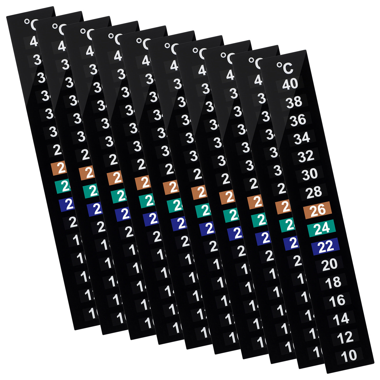 10 Peças Termômetro Adesivo de - Temperature Strip Thermometer avaliação e preço