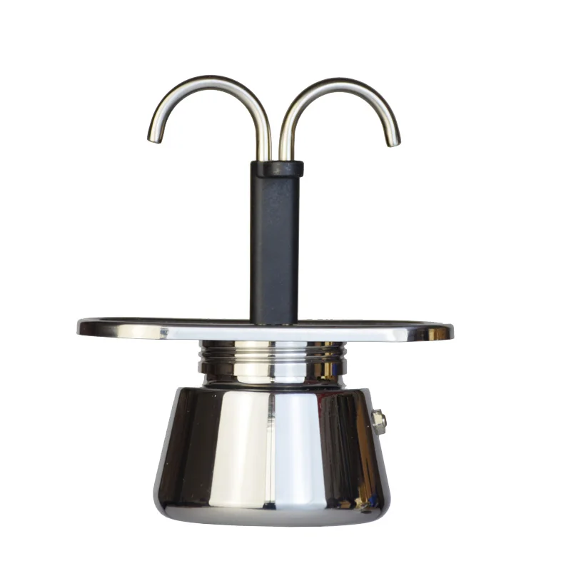 200ml mini moka pote tubo dupl - Hero Coffee Equipment avaliação e preço