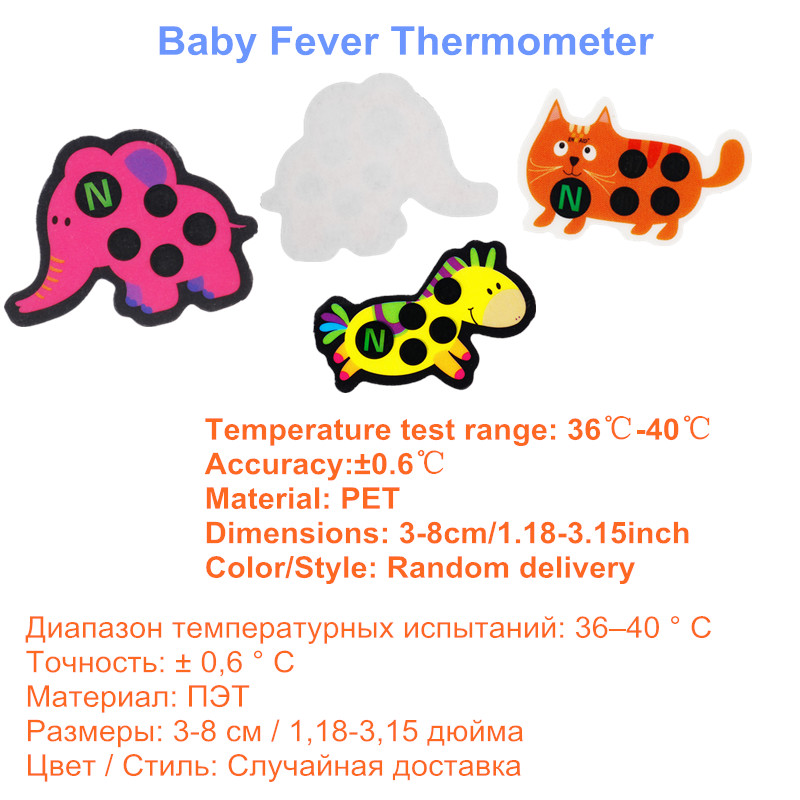 5 pçs bebê bonito dos desenhos - Temperature Strip Thermometer avaliação e preço