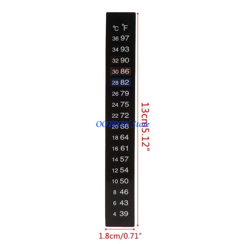 367A 10 PCS Betta Sticker Tert - Temperature Strip Thermometer avaliação e preço