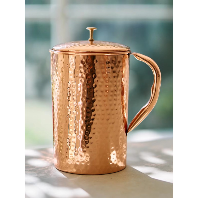 Jarro de cobre polido marrom v - Vintage Coffee Equipment avaliação e preço