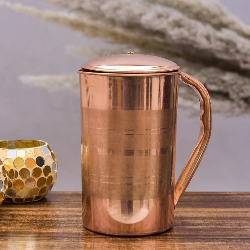 Jarro de cobre polido marrom v - Vintage Coffee Equipment avaliação e preço
