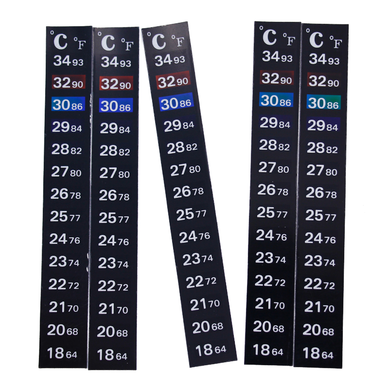 1/2/3/5 peças/lote Adesivo Ter - Temperature Strip Thermometer avaliação e preço