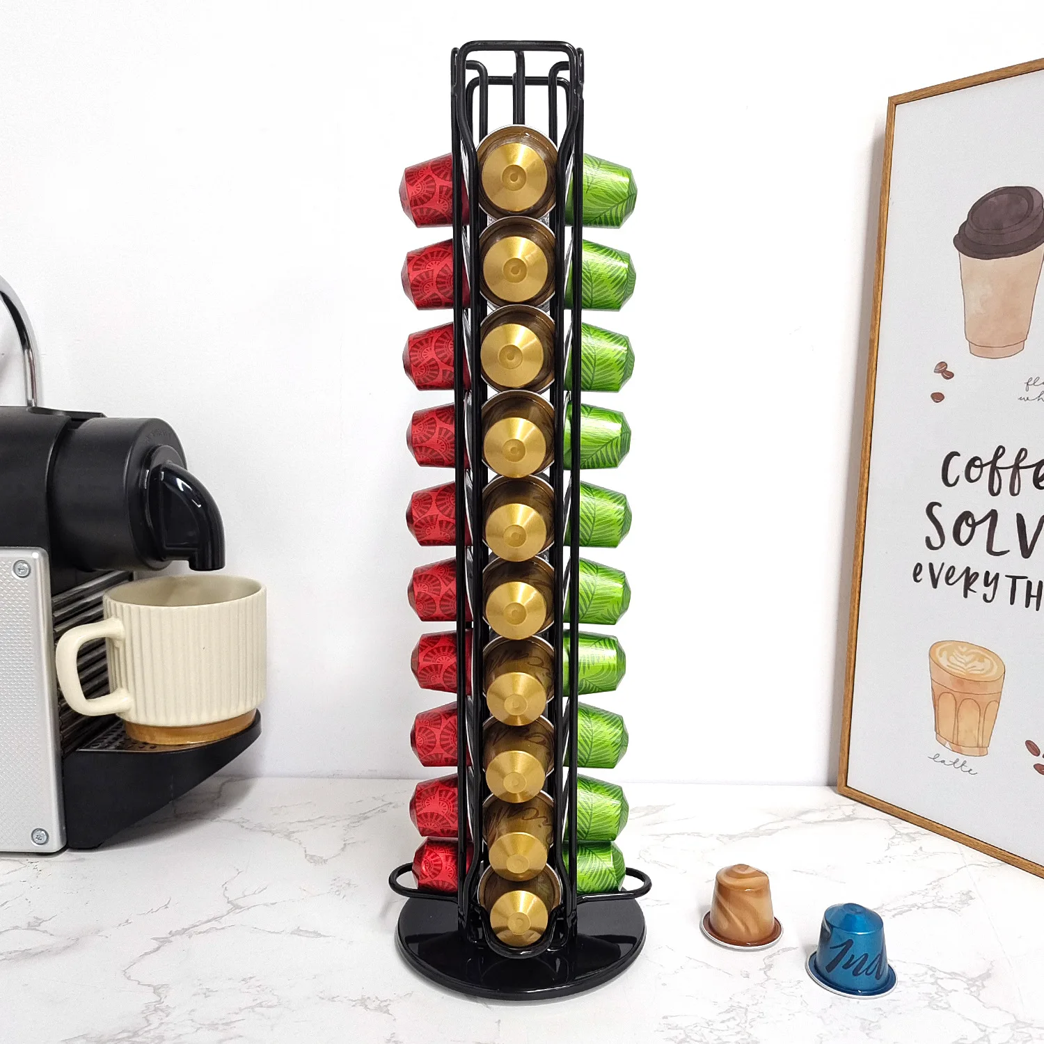 1pc 40 cápsulas de café nespre - Coffee Equipment Rack avaliação e preço